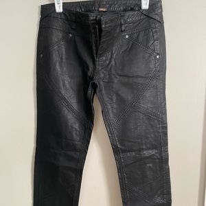 Leather free people jeans